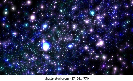 neon galaxy space