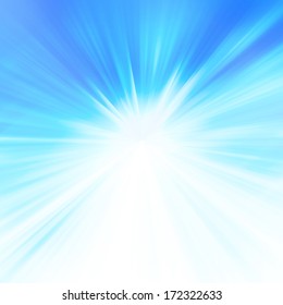 Starburst Blue Abstract Background