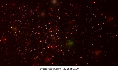 A Starfield Background Of Bright Galaxy Stars And Particles In A Seamless Loop. Particle In The Outer Space. Abstract Cosmic Space With Bright Stars. 3d Rendering