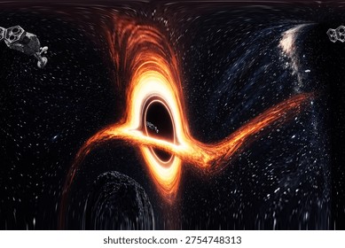 Starfleet vessels in the future execute a gravity bending and time shifting mission across the face of Solvharis Prime to test the energy of a massive blackhole in a distant galaxy and confirm event horizon stability.