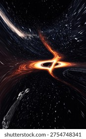 Starfleet vessels in the future execute a gravity bending and time shifting mission across the face of Solvharis Prime to test the energy of a massive blackhole in a distant galaxy and confirm event horizon stability.