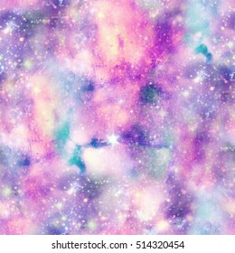 Starry Galaxy Print in Unicorn Colours

Seamless Pattern