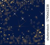 Starry Nigh, light Patterns, Night Sky, gold shimmer