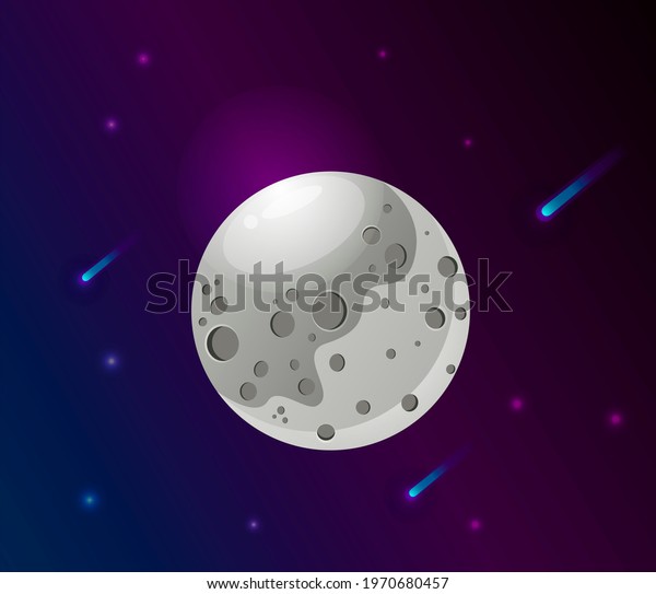starry night sky. night sky with stars and\
moon. paper art style.  of a crescent moon with stars on a cloudy\
night sky. Moon and stars background.\

