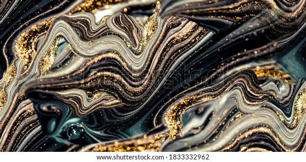 The Starry\
Night. Swirls of marble and the ripples of agate. Natural pattern. \
Abstract fantasia with golden powder. Extra special and luxurious-\
ORIENTAL ART. Agate\
background.