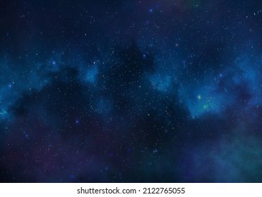 Starry sky background with clouds. Use in projects of imagination, creativity and design.