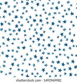 Starry sky seamless pattern