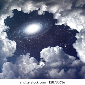 starry space scene