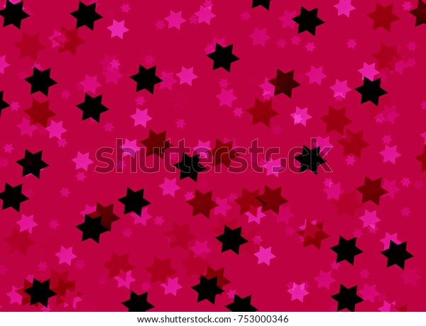 Stars Background Red Pink Black Folietexture Stock