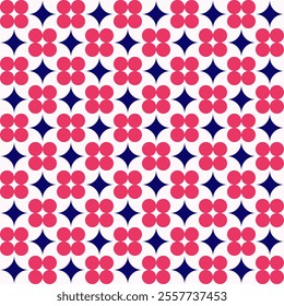 Stars Circles Dots Geometric Pattern Modern Shapes Background