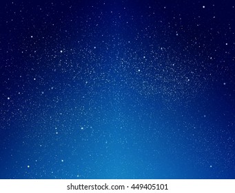 Stars and night sky as background
