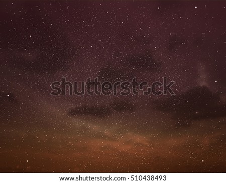 Stars and night sky as background