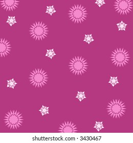 Stars pattern on pink background