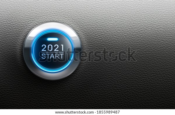 Start button Year 2021
- 3D illustration