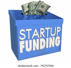 Startup Financing New Business Raise Money Funds 3d Illustration