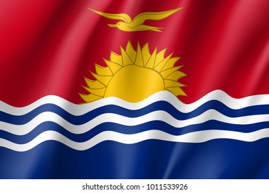 State Kiribati National Flag Patriotic Symbol Stock Illustration 1011533926