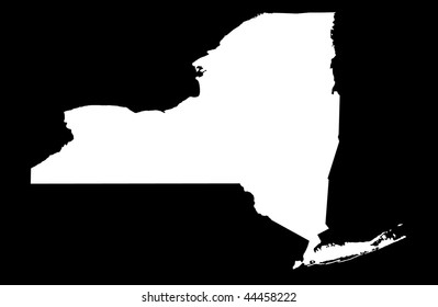State of New York - black background