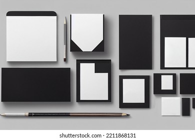 Stationary Set Mockup Background Image Template 