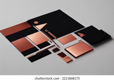 Stationary Set Mockup Background Image Template 