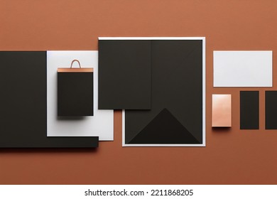 Stationary Set Mockup Background Image Template 