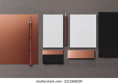 Stationary Set Mockup Background Image Template 