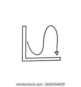 Statistic graphcis illustrator up and down