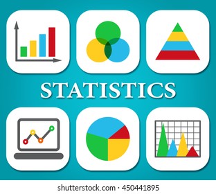 Statistics Charts Meaning Stats Statistical And Diagram