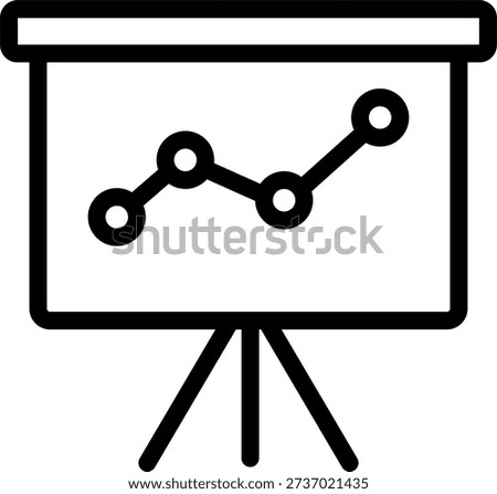 Stats Vector Line Icon Design
