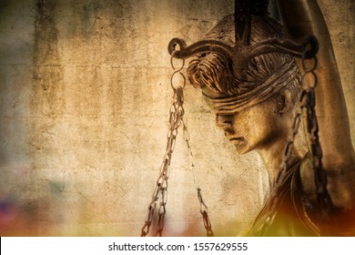 The Statue of Justice - lady justice the Roman goddess of Justice. Personal editing - Powered by Shutterstock