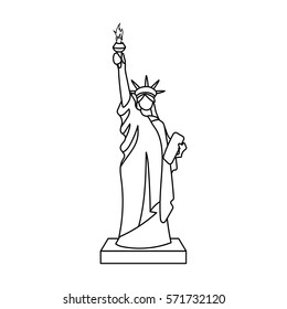 statue of liberty outline