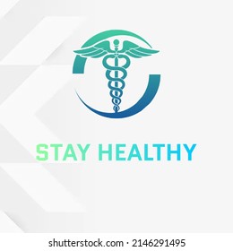 Stay Healthy Logo And Template