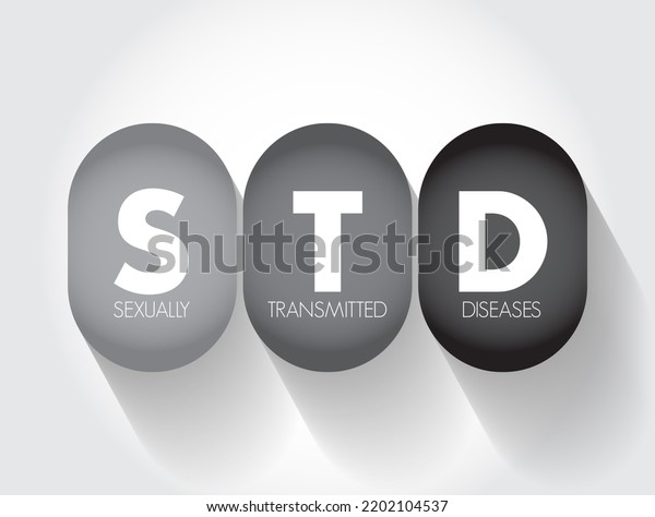 Std Sexually Transmitted Diseases Infections That Stock Illustration