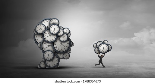 Stealing Time Or Time Theft As An Employee Getting Pay For Work Not Done Also As An Idea For Procrastination Or Procrastinate Psychology With 3D Illustration Elements.