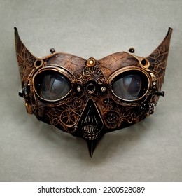 Steampunk Mask Half Face Mask