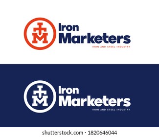 Steel Iron Suppliers Manufacturing Logo Design Stock Illustration ...