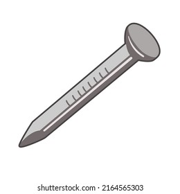 Steel Nail Illustration. Design Image