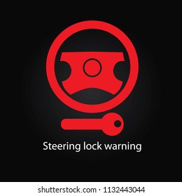 Steering Lock Warning Sign Stock Illustration 1132443044 | Shutterstock