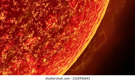 Stephenson 2 18 largest star compared to the Sun, shown here as a small dot to the right. 3d rendering science illustration. This red hypergiant is also called RSGC2 18. Celestial origins.
