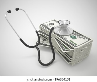 Stethoscope And Money