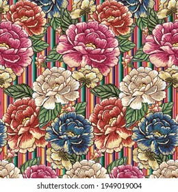 Stich Flower Design Use Any Dress Background