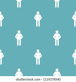 Stick Figure Stickman Pattern Seamless Repeating Stock Illustration ...