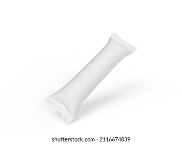 Stick Sachet Mockup. Isolated Stick Sachet. 3d Rendering