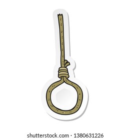 Sticker Cartoon Noose Stock Illustration 1380631226 | Shutterstock