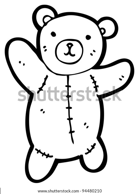 teddy bear with stitches