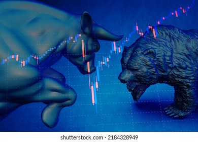 186 Bull And bear market paint Images, Stock Photos & Vectors ...