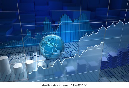 Stock Exchange Board, Abstract Background