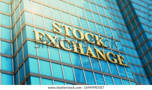 Stock Exchange Company Headquarter Concept Business Stock Illustration ...