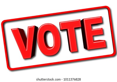 Stock Illustration Big Bold Red Vote Stock Illustration 1011376828 ...