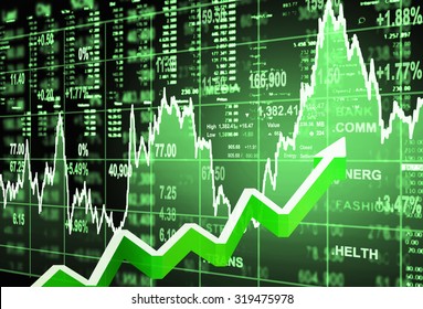 stock market concept and background