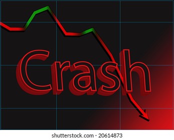 Stock Market Crash Illustration